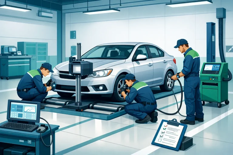 راهنمای کامل معاینه فنی خودرو ۱۴۰۴ + رزرو آنلاین